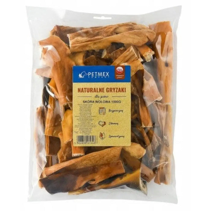 Телешка кожа PETMEX 15 см - лакомство за кучета - 1 кг