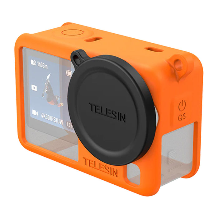 Силиконов защитен калъф Telesin за DJI Osmo Action 6 (оранжев)
