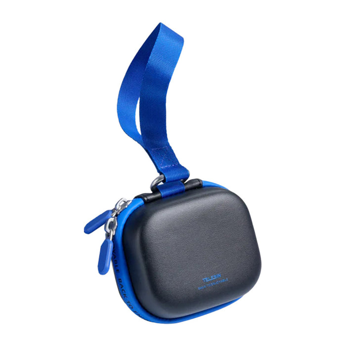 Универсална мини чанта за транспорт Telesin DisAdv EVA за спортни камери (черна/синя)