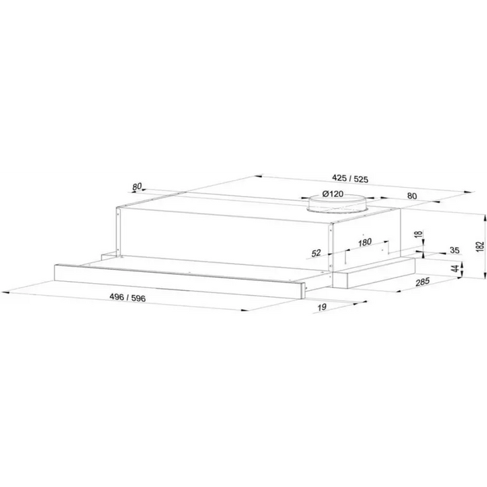 Телескопичен аспиратор MAAN Corona 2 G 50 Черен