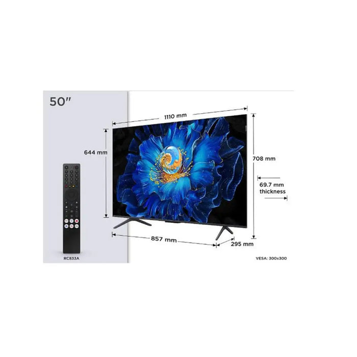Телевизор TCL 50C6KS 126 см 3840x2160 UHD-4K 50 inch