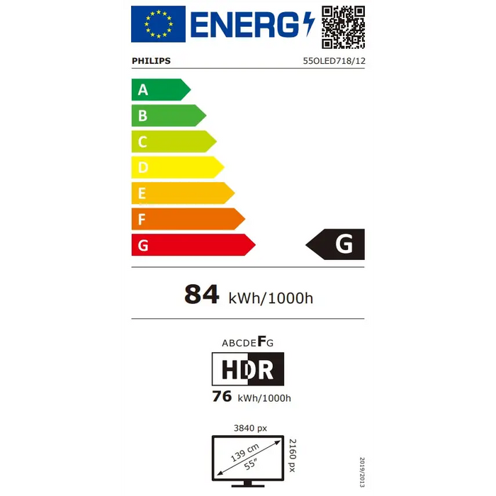 Телевизор Philips 55OLED718/12 55’ UHD 4K OLED