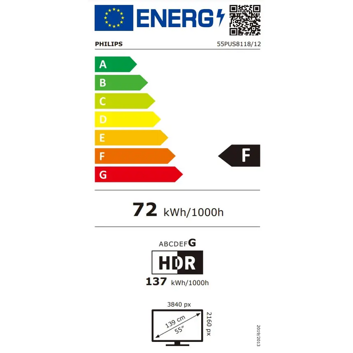 Телевизор Philips 55PUS8118/12 55’ UHD DLED 3840