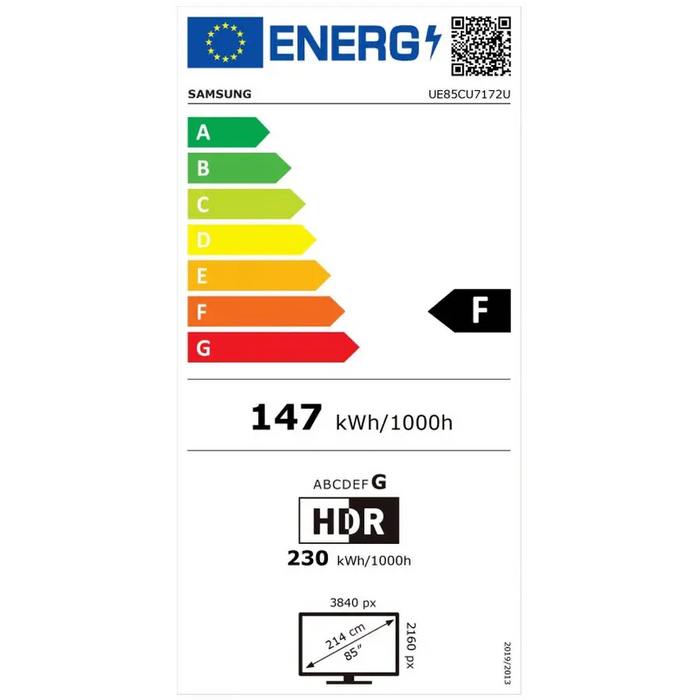 Телевизор Samsung 85’ 85CU7172 4K LED TV SMART