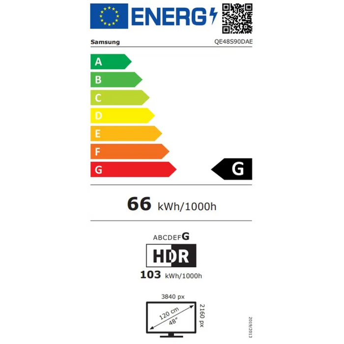 Телевизор SAMSUNG QE48S90DAEXXH 48’’(121 см) OLED 4K Ultra