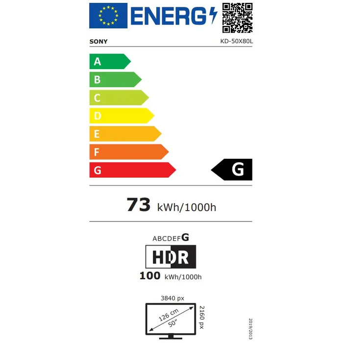 Телевизор Sony KD-50X80L 50’ 4K HDR TV BRAVIA
