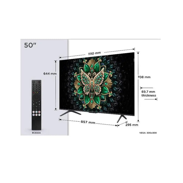 Телевизор TCL 50C6K 126 см 3840x2160 UHD-4K 50 inch Android