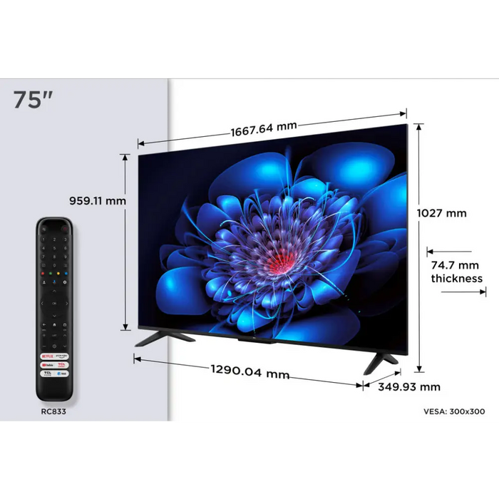 Телевизор TCL 75P69K