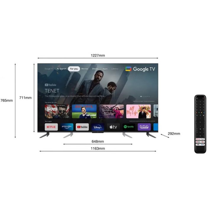 Телевизор TCL QLED 55C645