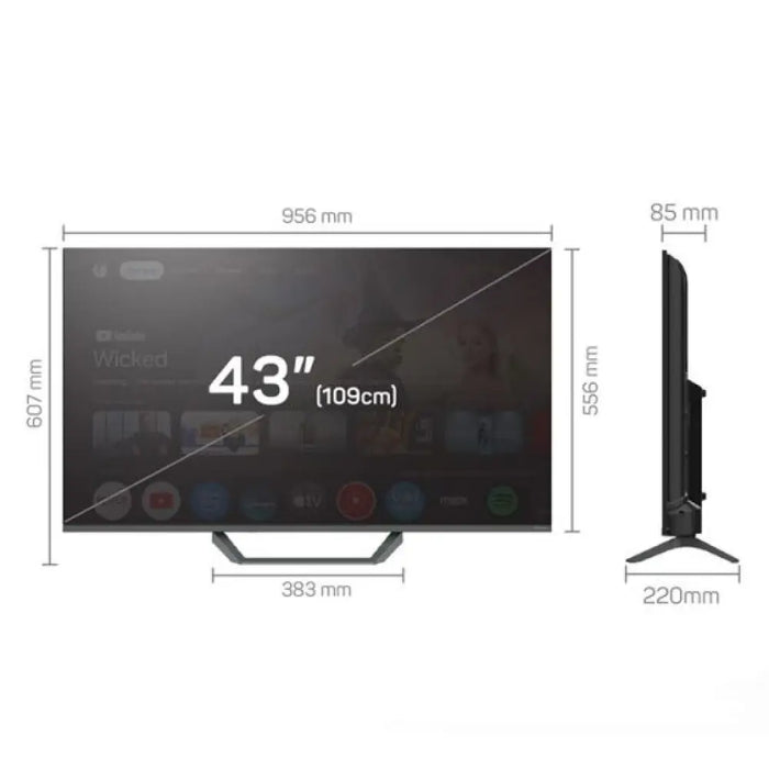 Телевизор TESLA Q43E655GUS 43’’(109 см) 4K Ultra HD Google