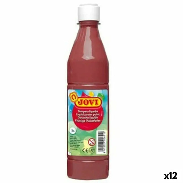 Темпера Jovi Кафяв 500 ml (12 броя)
