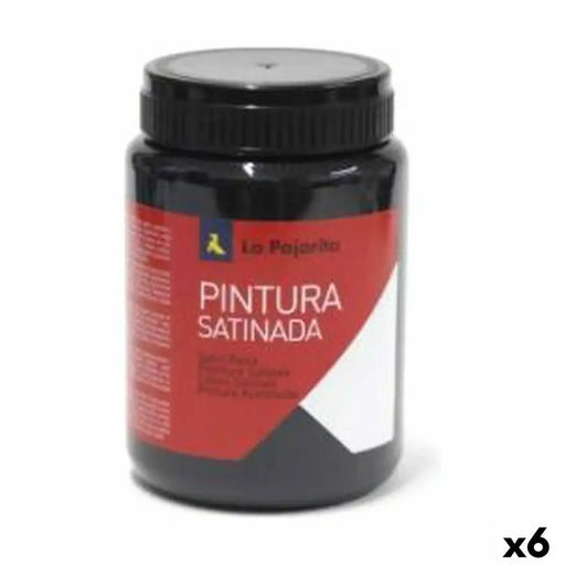 Темпера La Pajarita L-22 Черен Сатиниран Училищен (35 ml)