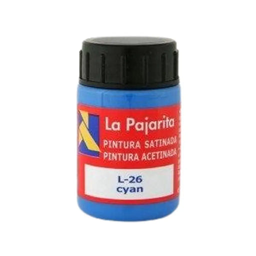 Темпера La Pajarita Cyan L-26 6 Части Училищен Сатиниран Син