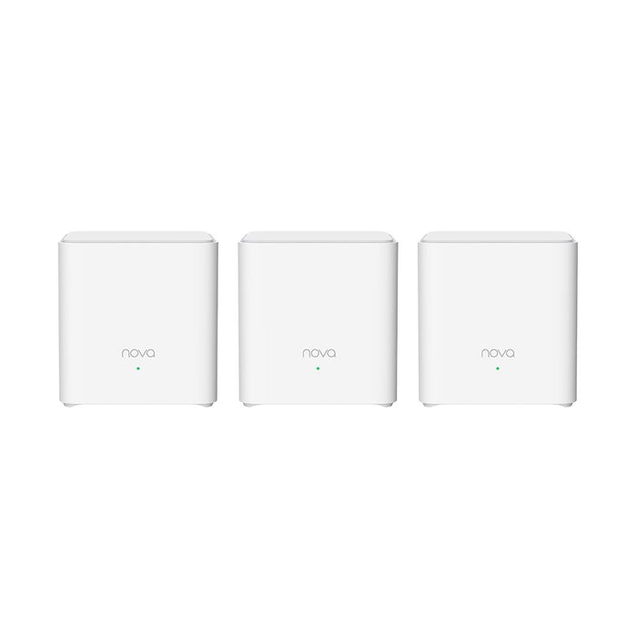 Tenda MX3 (3 бр.) Двубандов (2.4 GHz / 5 GHz) Wi-Fi 6 (802.11ax) Бял 1 Вътрешен