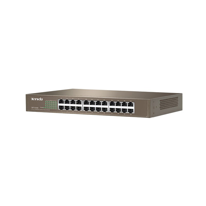 Tenda TEF1024D мрежов комутатор неуправляем Fast Ethernet (10/100), бежов