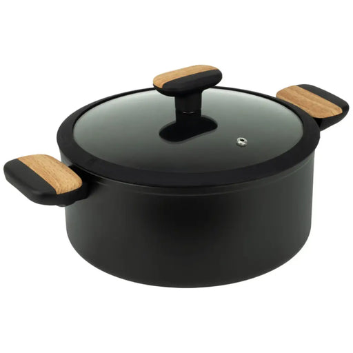 ТЕНДЖЕРА С КАПАК 26 X 12 CM HORECANO BLACK AND WOOD