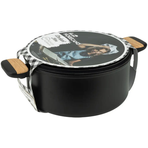 ТЕНДЖЕРА С КАПАК 26 X 12 CM HORECANO BLACK AND WOOD