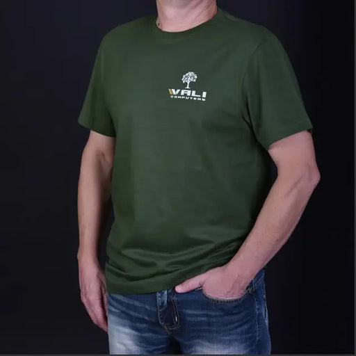 Тениска VALI COMPUTERS Unisex размер S Зелена