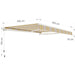ТЕНТА 400X250CM С ВОДОУСТОЙЧИВО ПОКРИТИЕ GARDEN STAR HD 9349