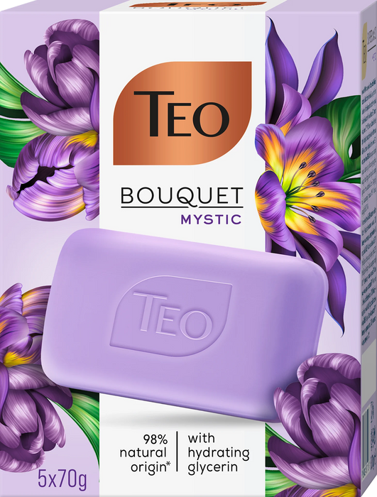 Твърд сапун Bouquet Mystic, 5x70 g, 350 g