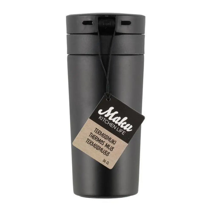 ТЕРМО ЧАША 360 ML ЧЕРНА MAKU