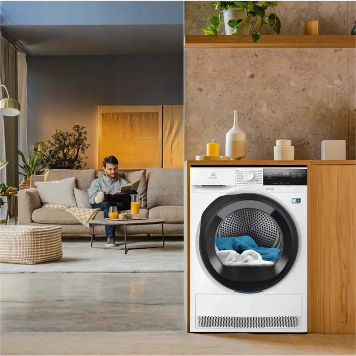Термопомпена сушилня Electrolux EW7DX385AP 8 кг бяла