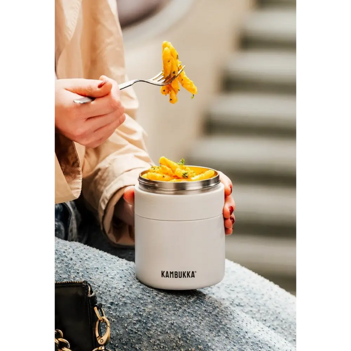 Термос за вечеря Kambukka Bora 600 ml Chalk White (11-06013)
