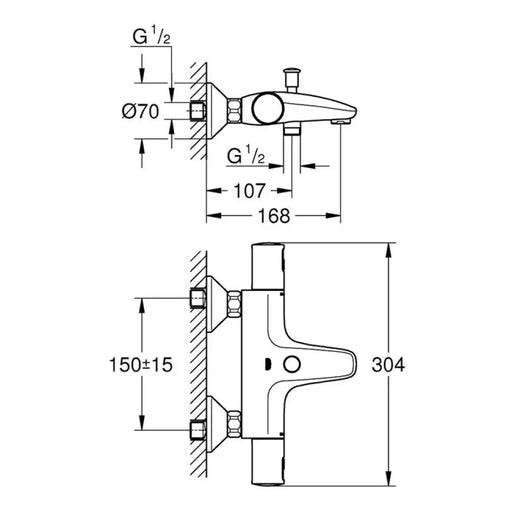ТЕРМОСТАТЕН СМЕСИТЕЛ GROHE PRECISION START