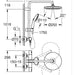 ТЕРМОСТАТНА ДУШ СИСТЕМА 266772431 GROHE VITALIO START 250