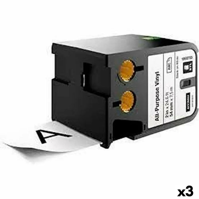 Термотрансферна лента Dymo XTL 54 mm Бял Черен (3 броя)