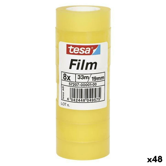 Скоч TESA Прозрачен 19 mm x 33 m 8 Части (48 броя)
