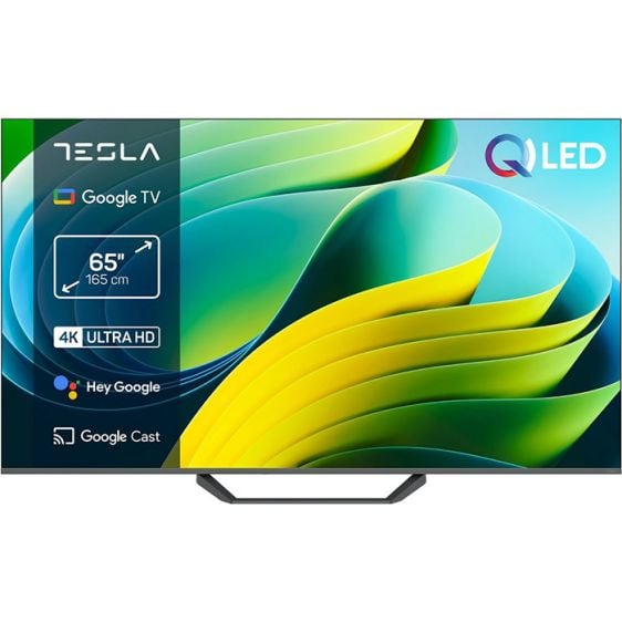 Телевизор TESLA Q65E655GUS, 65"(165см), 4K Ultra HD, Google TV