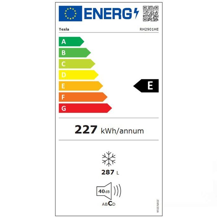 Фризер ракла TESLA RH2901HE, 287 л