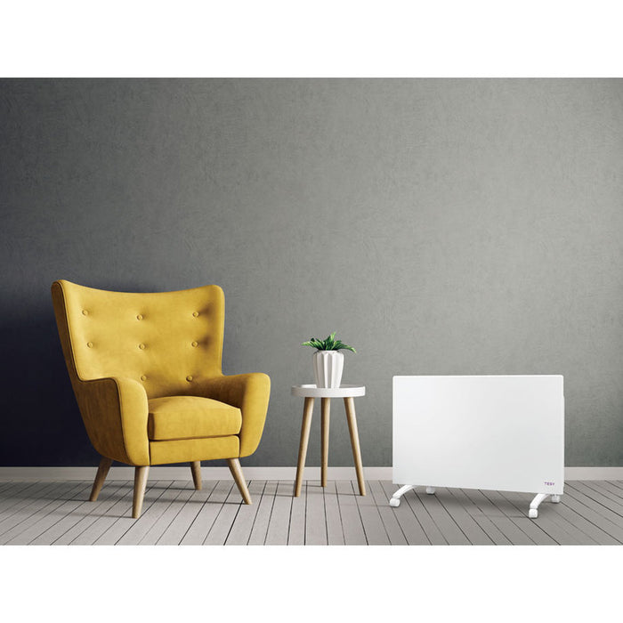 КОНВЕКТОР TESY CN 052 200 EI CLOUD F 2000W ОТОПЛЯЕМА ПЛОЩ ДО 24.00 m², БЯЛ, 2000.0 W