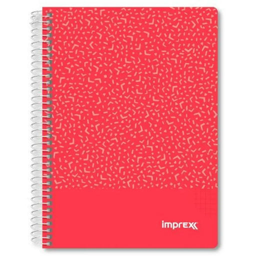 Тетрадка Imprex Червен A5 80 Листи (4 броя)