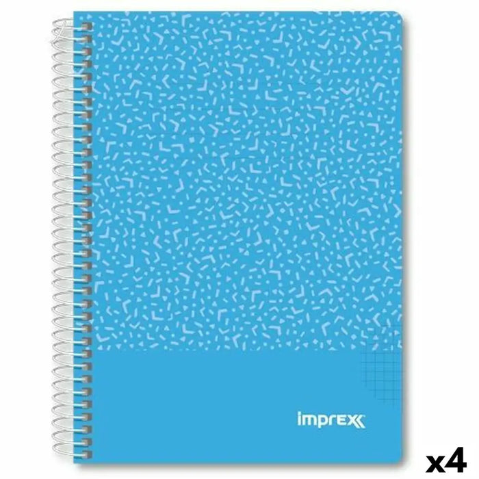 Тетрадка Imprex Син A5 80 Листи (4 броя)
