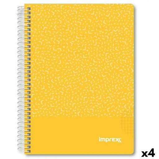 Тетрадка Imprex Жълт A5 80 Листи (4 броя)