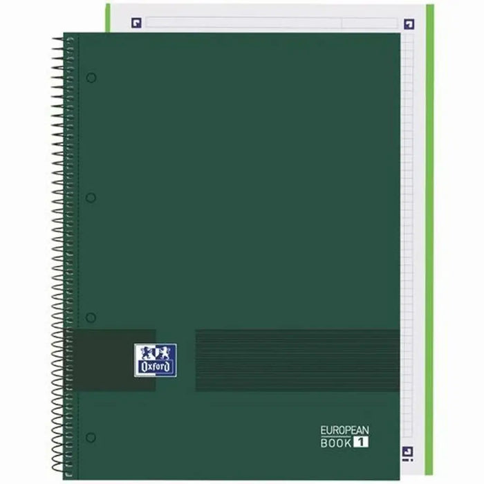 Тетрадка Oxford European Book Write&Erase Военно зелено A4
