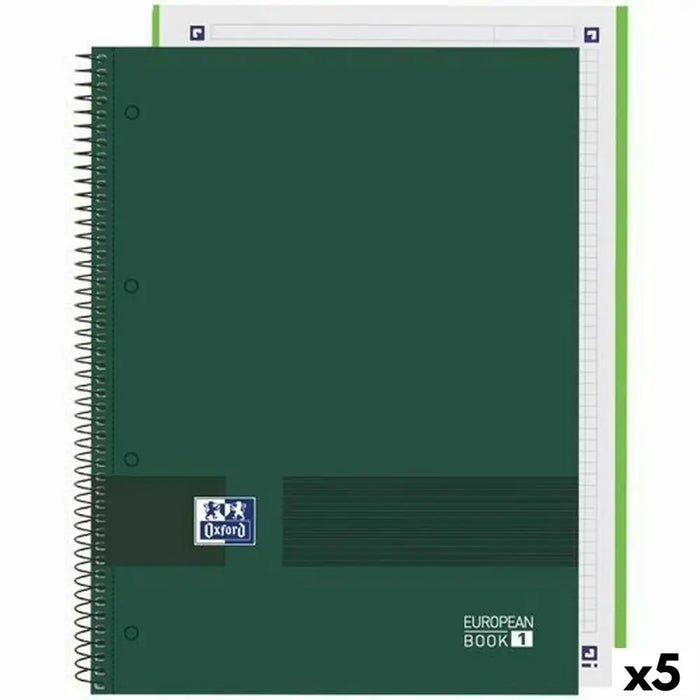 Тетрадка Oxford European Book Write&Erase Военно зелено A4