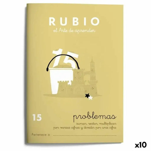 Тетрадка по математика Rubio Nº15 A5 испански 20 Листи (10