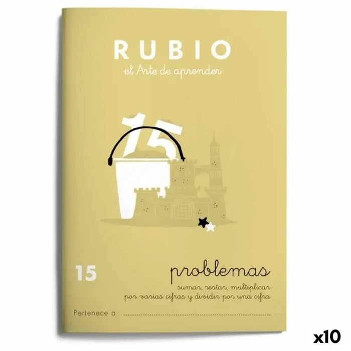 Тетрадка по математика Rubio Nº15 A5 испански 20 Листи (10