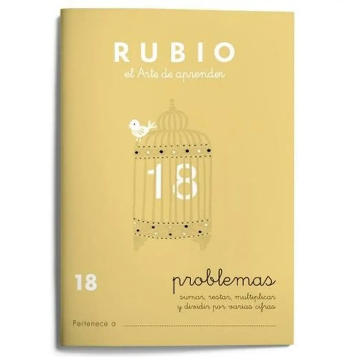 Тетрадка по математика Rubio Nº 18 A5 испански 20 Листи (10