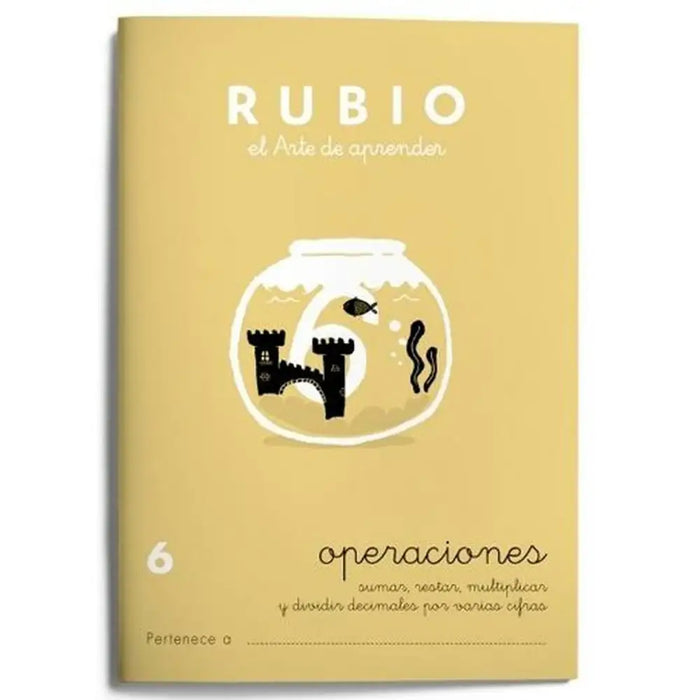 Тетрадка по математика Rubio Nº 6 A5 испански 20 Листи (10