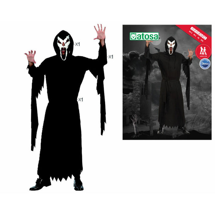 Маскировъчен костюм за възрастни 5688 Черен M/L (2 Части) (2 броя)