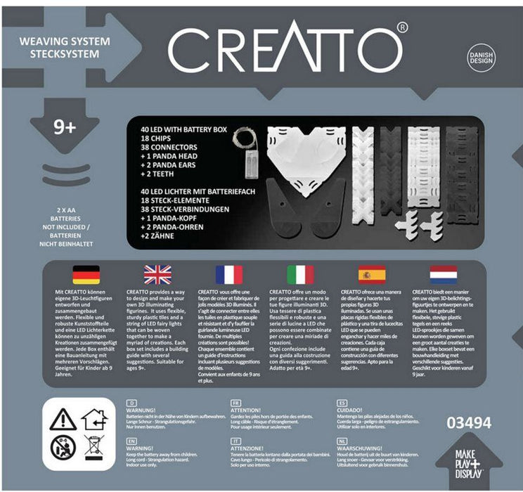 Конструктор Thames & Kosmos Creatto - Панда, 61 части