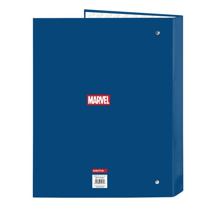 Папка с пръстени The Avengers Син Черен A4 26.5 x 33 x 4 cm