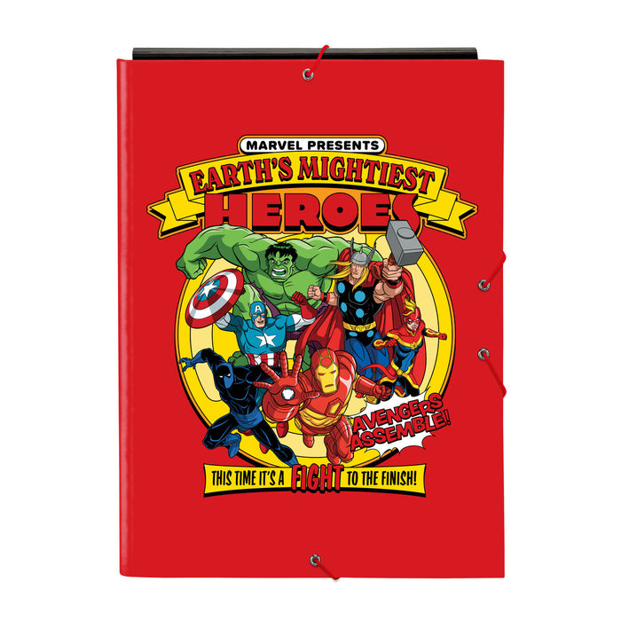 Папка с пръстени The Avengers Син Черен A4 26 x 33.5 x 2.5 cm