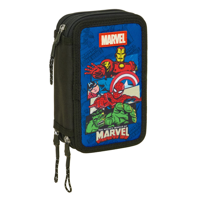 Пътническа Чанта The Avengers Син Черен 12,5 x 19,5 x 5,5 cm 37 Части