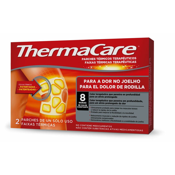 Лепилни подложки за загряване на тяло Thermacare Rodillas 2 броя