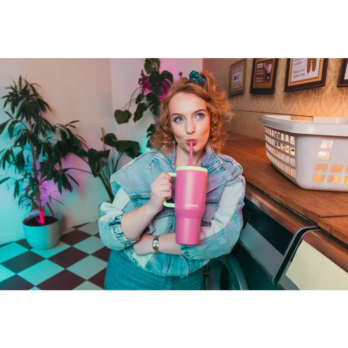 Thermal mug with telescopic straw Kambukka Rio Tumbler